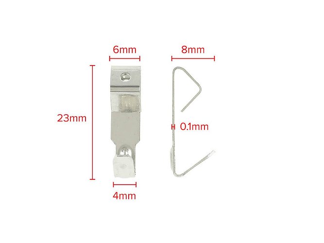 Picture Hooks 1 Pin Quality 23mm Nickel Plated pack 200 with Pins